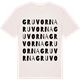 Vintage White t-shirt med Gruvorna ordlek t-shirt