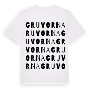 Gruvorna ordlek t-shirt – ekologisk bomull t-shirt från Pinshirt