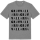 Mid Heather Gray t-shirt med Gruvvallarna ordlek t-shirt
