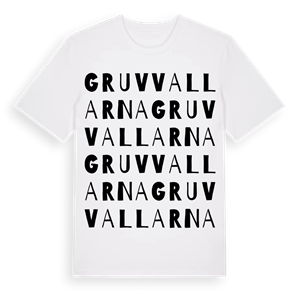 Gruvvallarna ordlek t-shirt – ekologisk bomull t-shirt från Pinshirt