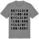 Mid Heather Gray t-shirt med Grycksbo fäbodar ordlek t-shirt