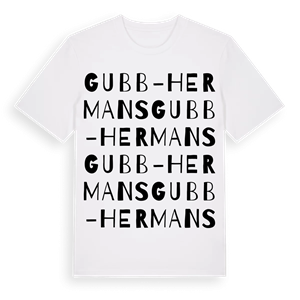 Gubb-Hermans ordlek t-shirt – ekologisk bomull t-shirt från Pinshirt