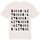 Vintage White t-shirt med Gubbriket ordlek t-shirt