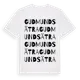 White t-shirt med Gudmundsätra ordlek t-shirt