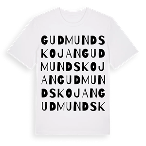 Gudmundskojan ordlek t-shirt – ekologisk bomull t-shirt från Pinshirt