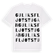 Guliksfljotstugan ordlek t-shirt