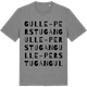 Mid Heather Gray t-shirt med Gulle-Perstugan ordlek t-shirt