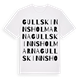 White t-shirt med Gullskinnsholmarna ordlek t-shirt