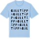 Blue Soul t-shirt med Gulltäppa ordlek t-shirt