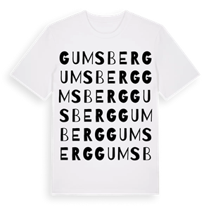 Gumsberg ordlek t-shirt – ekologisk bomull t-shirt från Pinshirt
