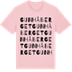 Pink Cotton t-shirt med Gunhåberget ordlek t-shirt