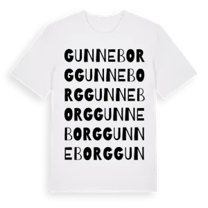 Gunneborg ordlek t-shirt – ekologisk bomull t-shirt från Pinshirt