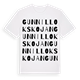 Gunnillokskojan ordlek t-shirt