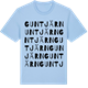 Blue Soul t-shirt med Guntjärn ordlek t-shirt