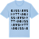 Blue Soul t-shirt med Gussarvshyttan ordlek t-shirt