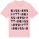 Pink Cotton t-shirt med Gussarvshyttan ordlek t-shirt