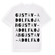 Gustav-Adolfkojan ordlek t-shirt