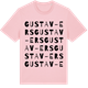 Pink Cotton t-shirt med Gustav-Ers ordlek t-shirt