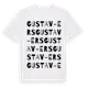 White t-shirt med Gustav-Ers ordlek t-shirt