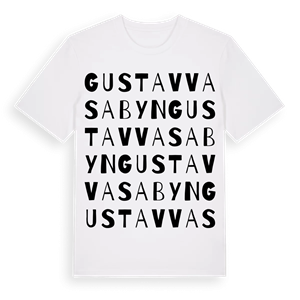 Gustav Vasa byn ordlek t-shirt – ekologisk bomull t-shirt från Pinshirt