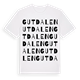 Gutdalen ordlek t-shirt