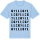 Blue Soul t-shirt med Gylle ordlek t-shirt