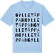 Blue Soul t-shirt med Gylletäppan ordlek t-shirt