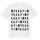 Gyllkya ordlek t-shirt