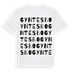 Gyntesbo ordlek t-shirt
