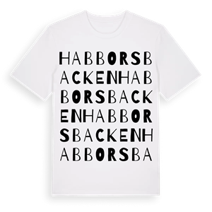 Habborsbacken ordlek t-shirt – ekologisk bomull t-shirt från Pinshirt