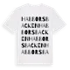 White t-shirt med Habborsbacken ordlek t-shirt
