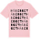 Pink Cotton t-shirt med Håberget ordlek t-shirt