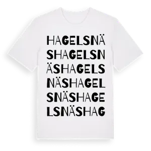 Hagelsnäs ordlek t-shirt – ekologisk bomull t-shirt från Pinshirt