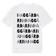 White t-shirt med Haggårdarna ordlek t-shirt