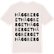 Vintage White t-shirt med Häggberget ordlek t-shirt