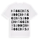 White t-shirt med Häggenäsudden ordlek t-shirt