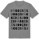 Mid Heather Gray t-shirt med Häggenäsudden ordlek t-shirt