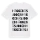 White t-shirt med Häggenäsudden ordlek t-shirt