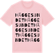 Pink Cotton t-shirt med Häggesundet ordlek t-shirt