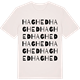 Vintage White t-shirt med Haghed ordlek t-shirt
