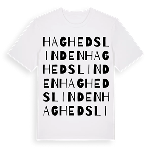 Haghedslinden ordlek t-shirt – ekologisk bomull t-shirt från Pinshirt