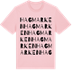 Pink Cotton t-shirt med Hagmarken ordlek t-shirt