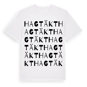 Hagtäkt ordlek t-shirt – ekologisk bomull t-shirt från Pinshirt