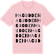 Pink Cotton t-shirt med Hagudden ordlek t-shirt