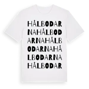 Hålbodarna ordlek t-shirt – ekologisk bomull t-shirt från Pinshirt