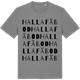 Mid Heather Gray t-shirt med Halla fäbod ordlek t-shirt