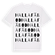 Halla fäbod ordlek t-shirt