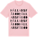 Pink Cotton t-shirt med Hållans fäbod ordlek t-shirt