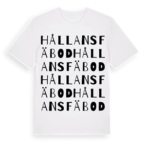 Hållans fäbod ordlek t-shirt – ekologisk bomull t-shirt från Pinshirt
