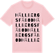Pink Cotton t-shirt med Hällbergs Fäbod ordlek t-shirt